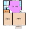 カルネB 2LDKの間取り