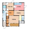 曽原町N様借家 3DKの間取り