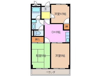 間取図 ＥＴＯＩＬＥ中出