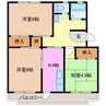 射場コーポ　D棟 3Kの間取り