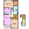 リラ 2LDKの間取り
