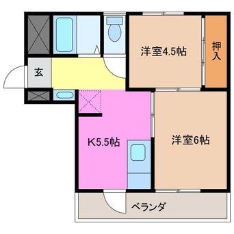 間取図 ヴィラナリー津　A棟