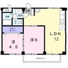 リプルスハイツ　Ｂ棟 2LDKの間取り