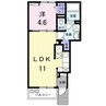 ソラーナＢ棟 1LDKの間取り