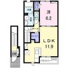 ソラーナＢ棟 1LDKの間取り