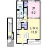 ソラーナＢ棟 1LDKの間取り