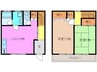 杉山ハイツⅡ 2LDKの間取り
