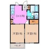 セピアコート 2DKの間取り