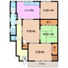 杉山ハイツ 4DKの間取り