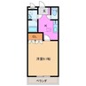 アシューレＢ 1Kの間取り