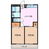 日伯産業 2LDKの間取り