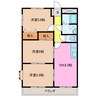 アンジュリークＡ．Ｉ 3DKの間取り