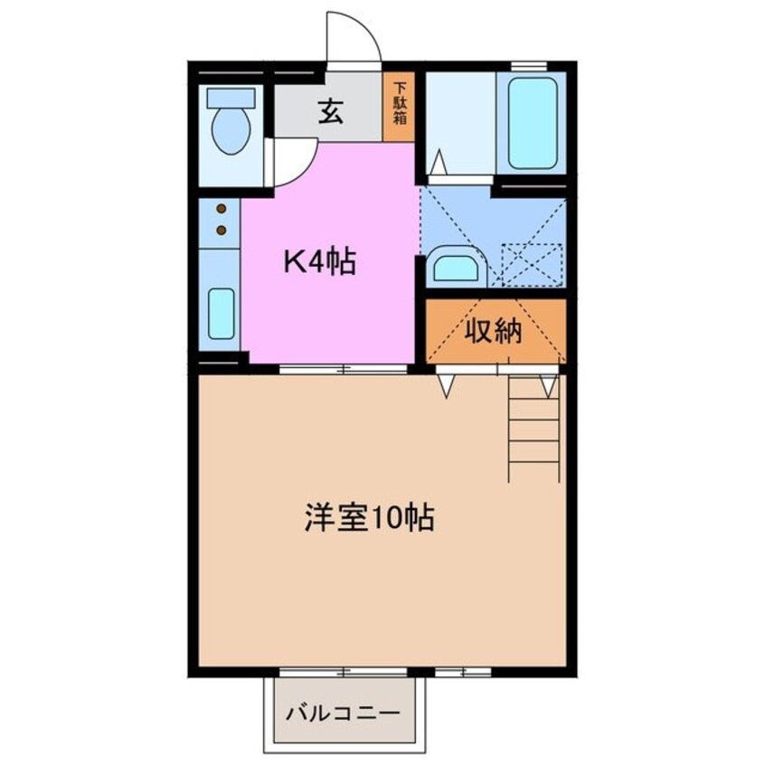 間取図 プレイズ　Ｂ