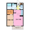 プレーヌハイツ 1DKの間取り