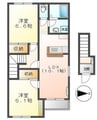 マシェリ 2LDKの間取り