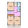 丸二マンション松阪 3DKの間取り