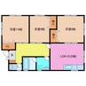 ウッドハウス 3LDKの間取り