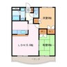 プロミネント伊勢中川Ⅱ 2LDKの間取り