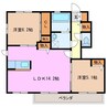 ルポゼ 2LDKの間取り