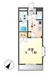 キャッスル１２３ 1Kの間取り