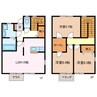 リースランド嬉野　Ｂ 3LDKの間取り