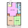 アンジーナビル 2LDKの間取り