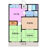 川方マンションⅠ 3DKの間取り