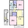 アイファインＥ 2LDKの間取り