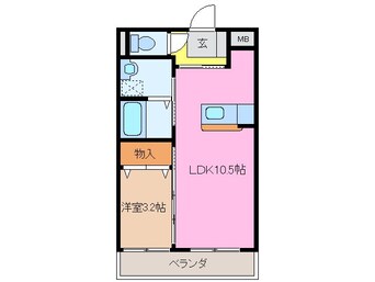 間取図 アンジュー