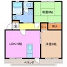 コーポワールド　Ｃ棟 2LDKの間取り