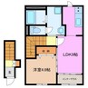 Luana 1LDKの間取り