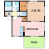 VILLA　STREAM 1LDKの間取り