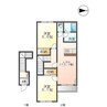 ラピュタ参番館 2LDKの間取り