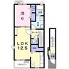 アビターレ　ベッシェＤ棟 1LDKの間取り