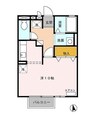 エクレール 1Rの間取り
