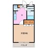 セントラル 1Kの間取り