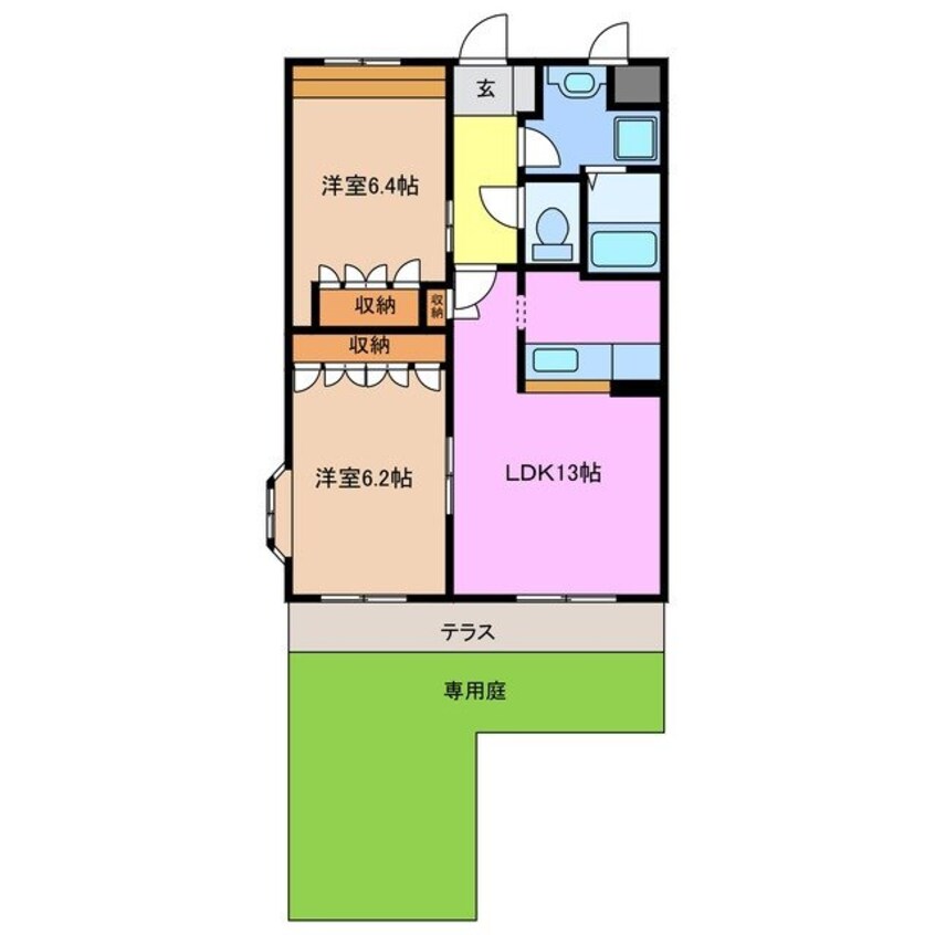 間取図 グランディール壱番館