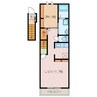 ピースエテルナＣ 1LDKの間取り