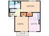 コスモスハウス　Ａ 2DKの間取り