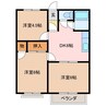 トラッドハウスＢ 3DKの間取り
