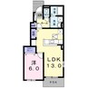 ランドマーク　０８２６　Ⅰ 1LDKの間取り