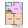 サンハイツ 2DKの間取り