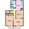 アンフィニ 3DKの間取り