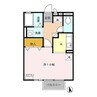 エクレール 1Rの間取り