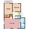 射場コーポＨ 2LDKの間取り