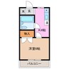 リバーサイドふじなみ 1Kの間取り