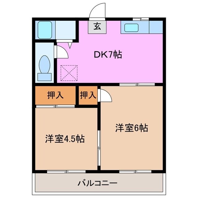 間取り図 コーポ原