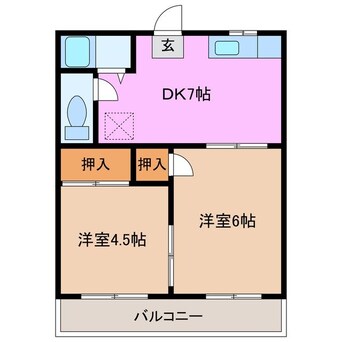 間取図 コーポ原