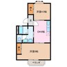エミネンスジン 2DKの間取り