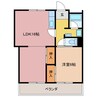 マンション風 1LDKの間取り